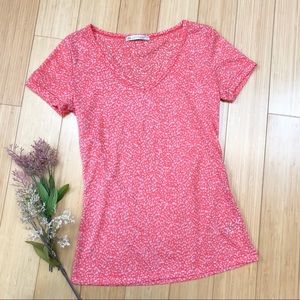 Pure Karma Coral Burnout T-Shirt, S.
